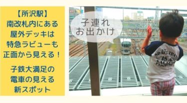 所沢駅に電車が見える屋外デッキ誕生！多彩な車両に子鉄が大興奮する新スポットに行ってみた